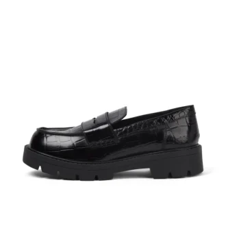 Adult Female Kori Loafer Croc Leather Black