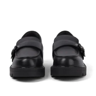 Adult Female Kori Monk Strap Leather Black