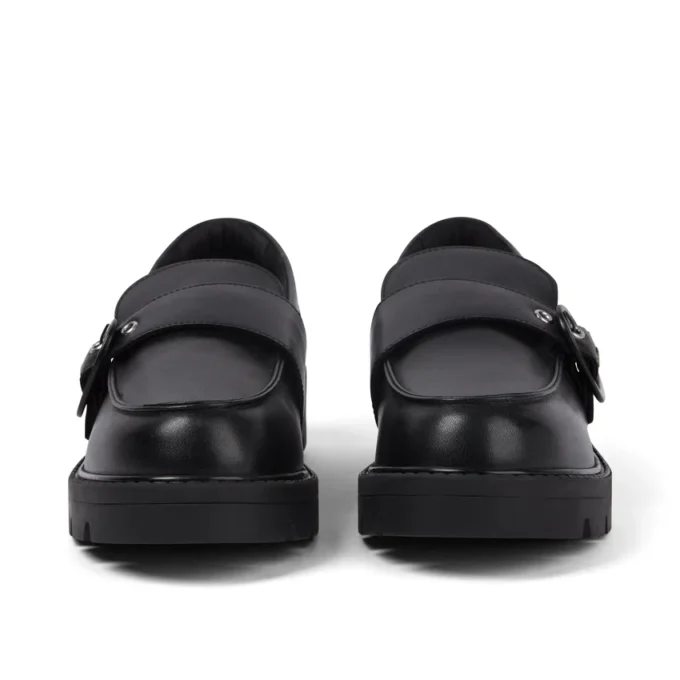 Adult Female Kori Monk Strap Leather Black
