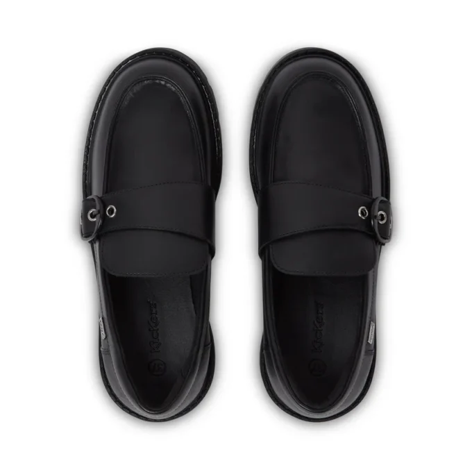 Adult Female Kori Monk Strap Leather Black