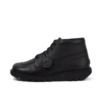 Adult Mens Kick Hi Tab Leather Boots Black