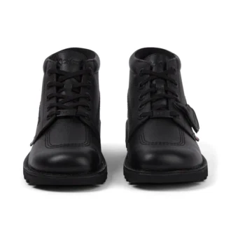 Adult Mens Kick Hi Tab Leather Boots Black