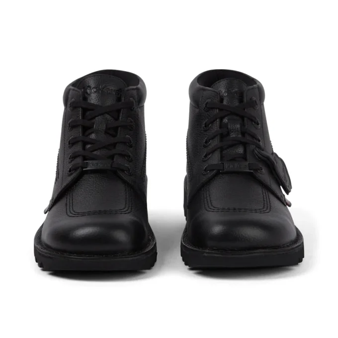 Adult Mens Kick Hi Tab Leather Boots Black