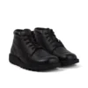 Adult Mens Kick Hi Tab Leather Boots Black