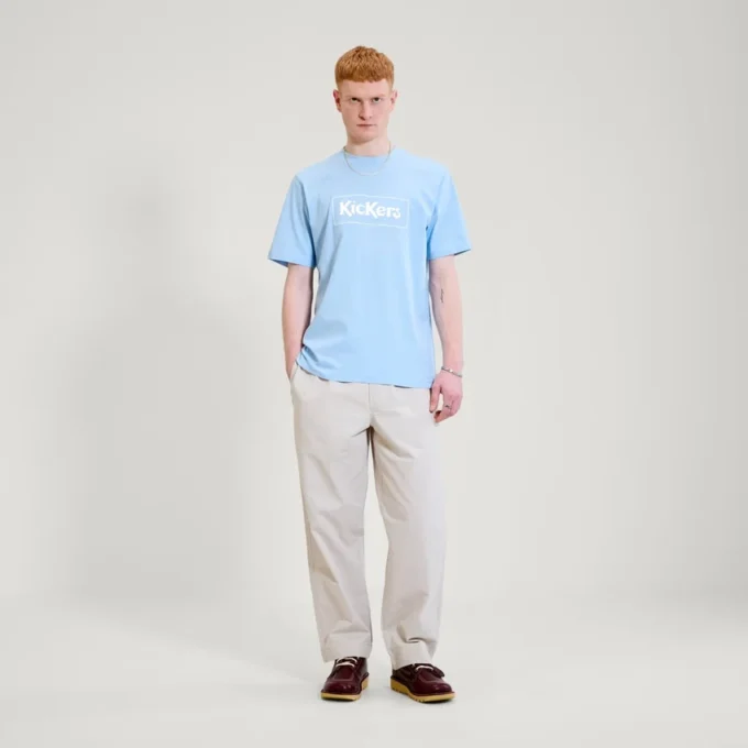 Adult Mens Kickers Classic Box Tee Blue