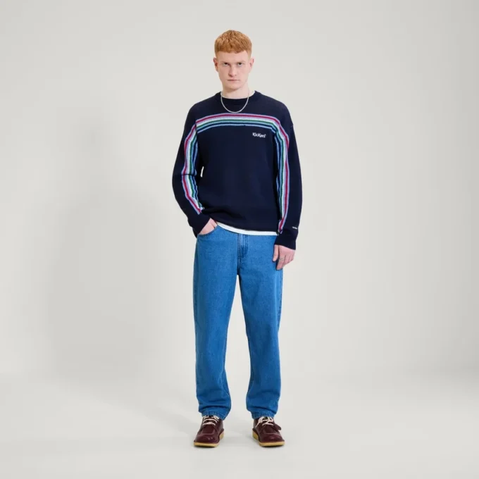 Adult Mens Kickers Crew Knit Navy