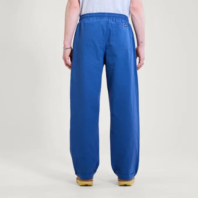 Adult Mens Kickers Wide Leg Drawstring Trouser Navy