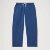 Adult Mens Kickers Wide Leg Drawstring Trouser Navy