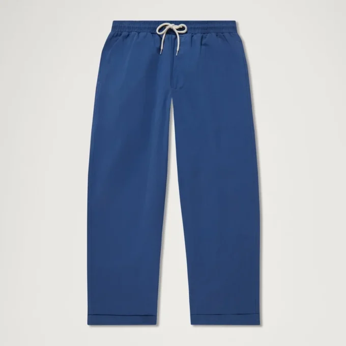 Adult Mens Kickers Wide Leg Drawstring Trouser Navy