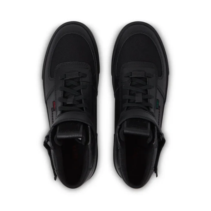 Adult Mens Tovni Hi Mix Mesh Text Boots Black