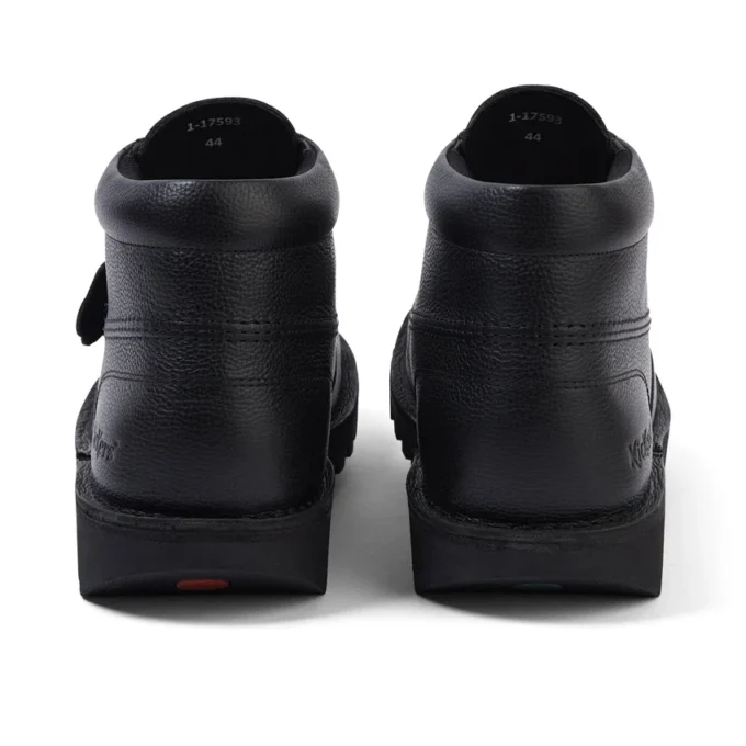 Adult Unisex Kick Boot Tumble Leather Black