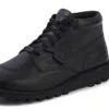 Adult Unisex Kick Boot Tumble Leather Black
