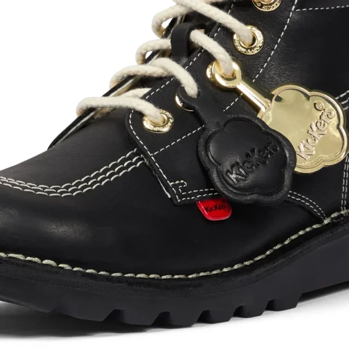Adult Unisex Kick Hi Goldie Boots Black