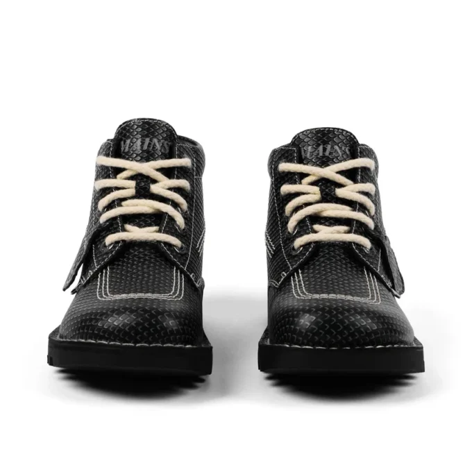 Adult Unisex Kick Hi Grain Leather Mains Grey