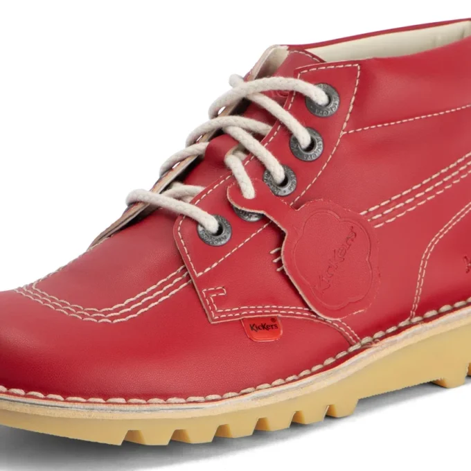 Adult Unisex Kick Hi Leather Alternative Red