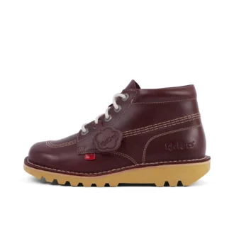 Adult Unisex Kick Hi Leather Dark Red