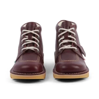 Adult Unisex Kick Hi Leather Dark Red
