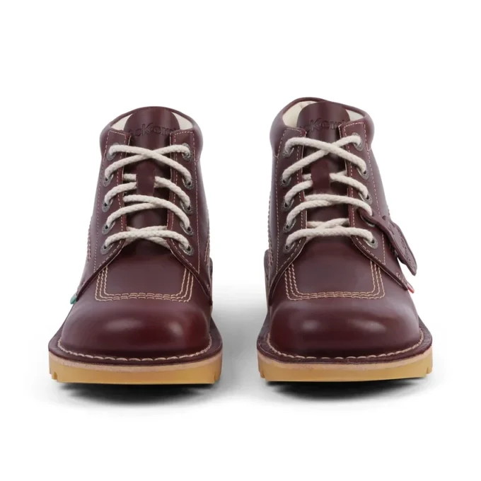 Adult Unisex Kick Hi Leather Dark Red