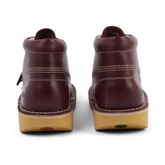 Adult Unisex Kick Hi Leather Dark Red
