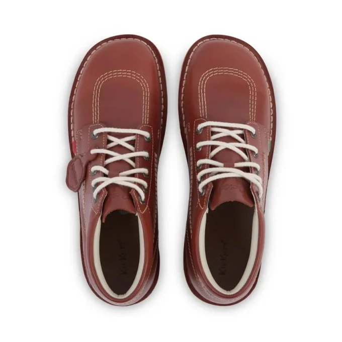 Adult Unisex Kick Hi Leather Dark Tan