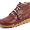 Adult Unisex Kick Hi Leather Dark Tan