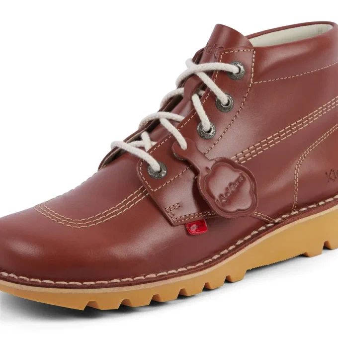 Adult Unisex Kick Hi Leather Dark Tan