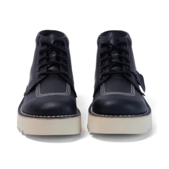 Adult Unisex Kick Hi Stack Leather Alternative Black