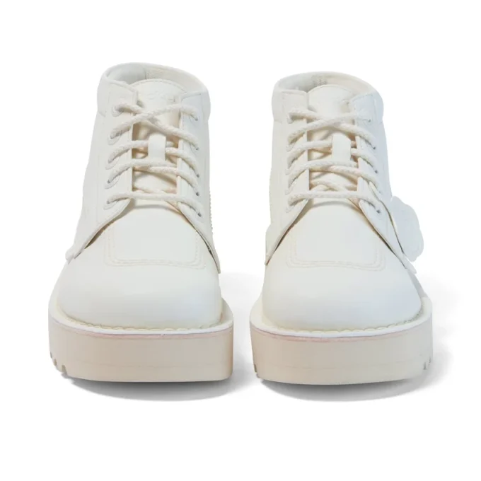 Adult Unisex Kick Hi Stack Leather Alternative White