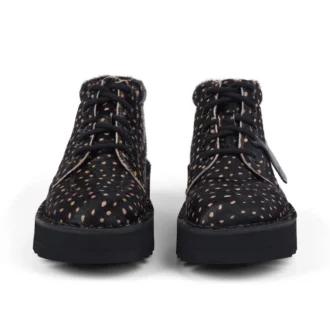 Adult Unisex Kick Hi Stack Spot Leather Black