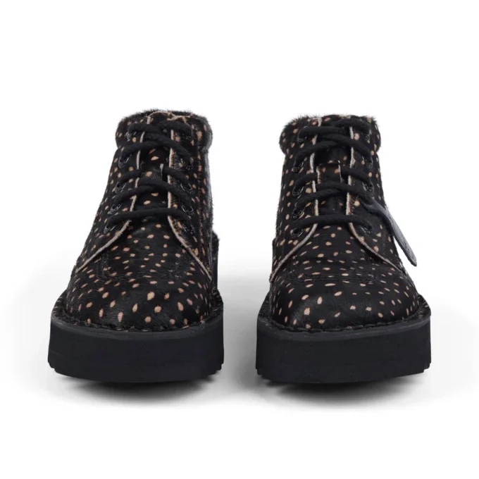 Adult Unisex Kick Hi Stack Spot Leather Black