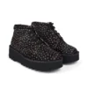 Adult Unisex Kick Hi Stack Spot Leather Black