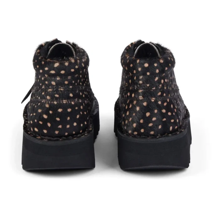 Adult Unisex Kick Hi Stack Spot Leather Black