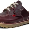 Adult Unisex Kick Mule Dark Red