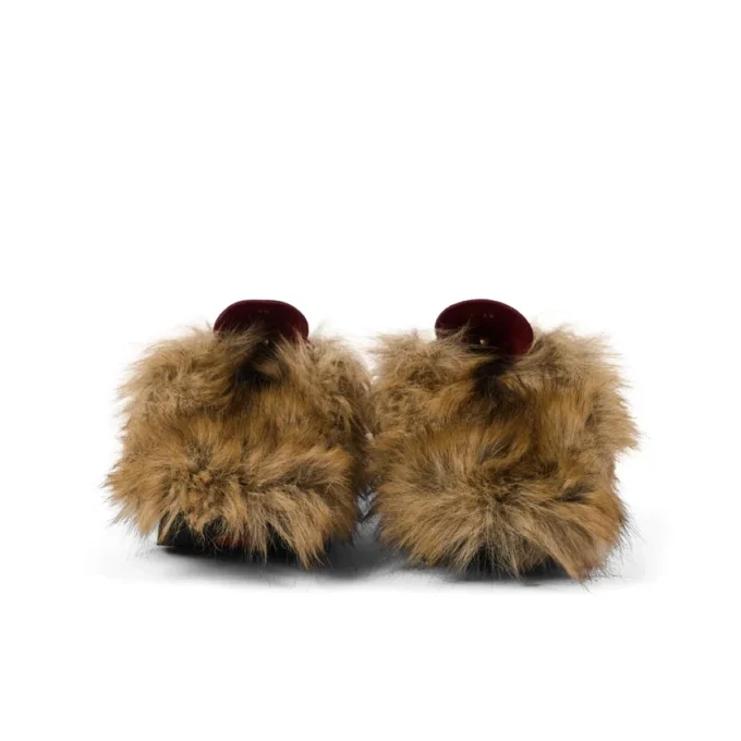 Adult Unisex Kick Mule Fur Mains Black