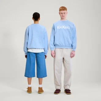 Adult Unisex Kicker Classic Crew Sweatshirt Blue