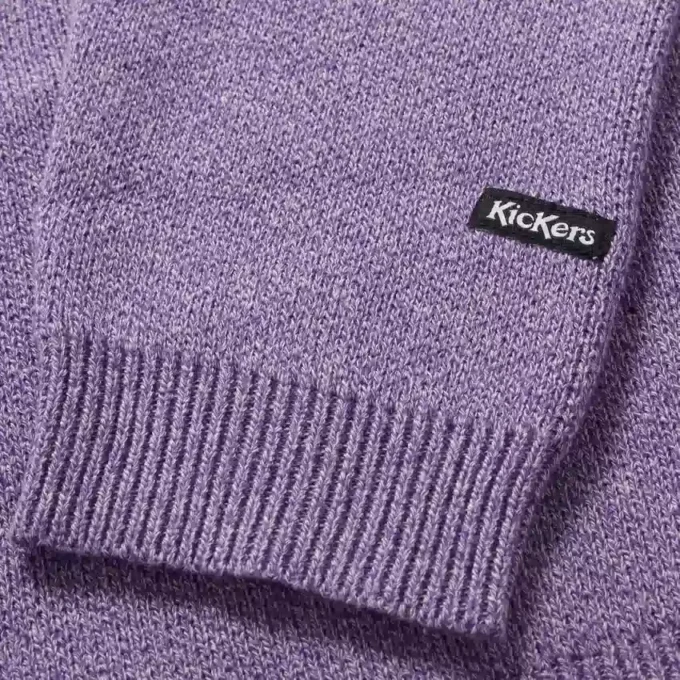 Adult Unisex Kickers Chest Logo Knit Purple