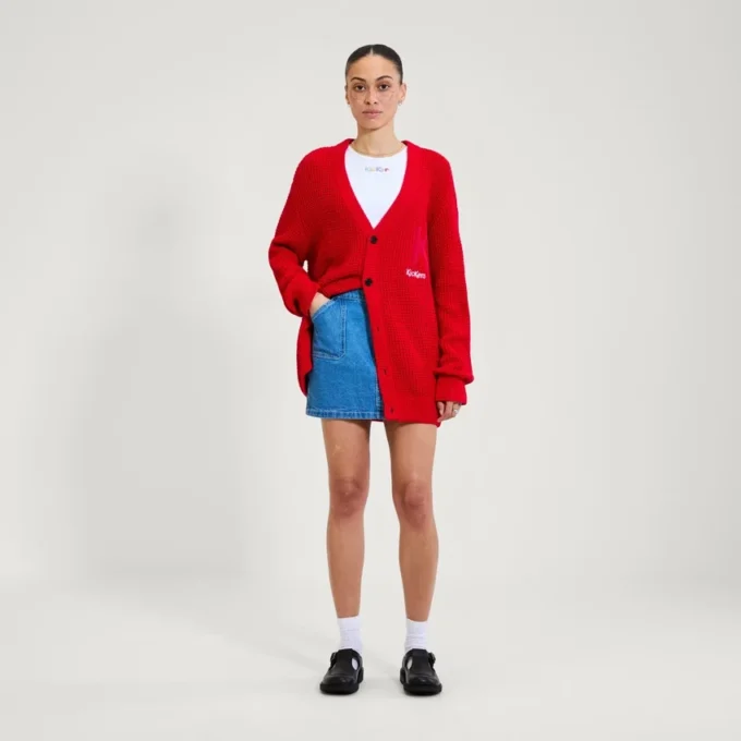 Adult Unisex Kickers Classic Cardi Red