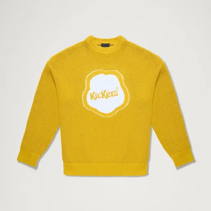 Adult Unisex Kickers Classic Jaquard Knit Yellow