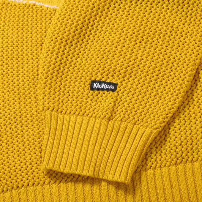 Adult Unisex Kickers Classic Jaquard Knit Yellow