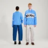 Adult Unisex Kickers Classic Zip Through Knit Blue