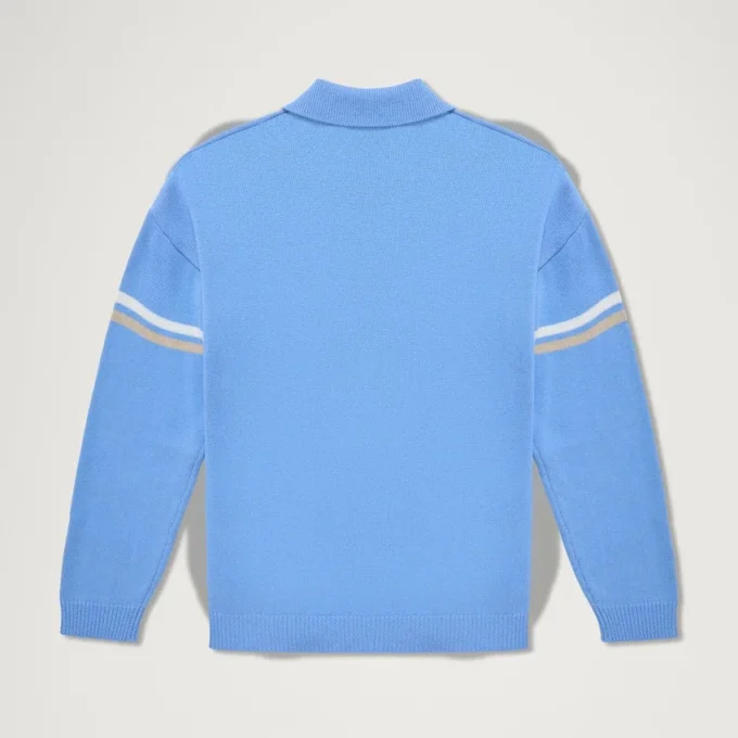 Adult Unisex Kickers Classic Zip Through Knit Blue