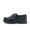 Adult Unisex Lennon Boatshoe Leather Black