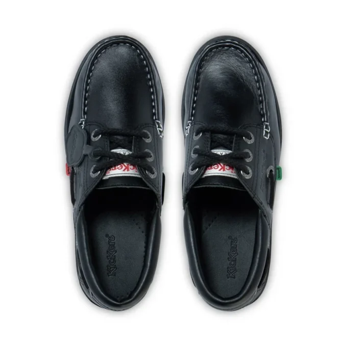 Adult Unisex Lennon Boatshoe Leather Black