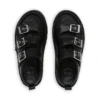 Adult Women’s Knox Lo Buckle Leather Sandal Black