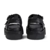 Adult Women’s Knox Lo Buckle Leather Sandal Black