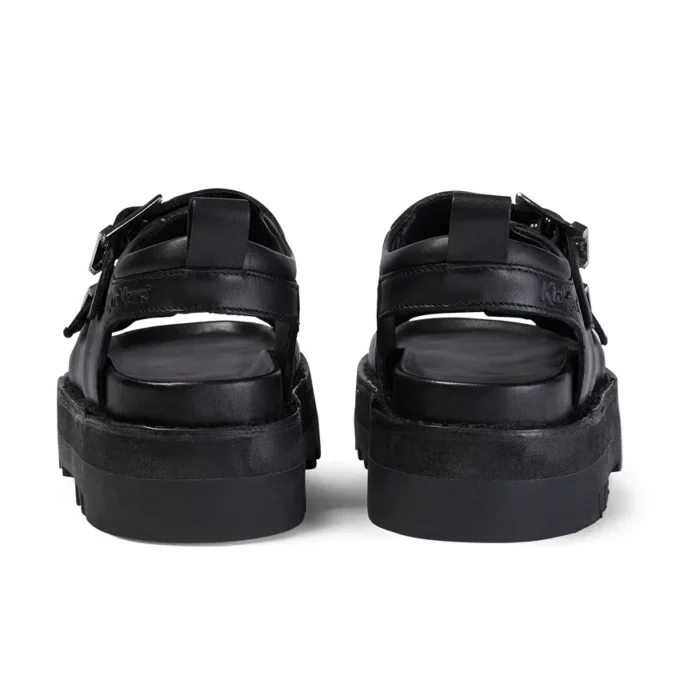 Adult Women’s Knox Lo Buckle Leather Sandal Black