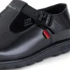 Adult Womens Fragma T-Buckle Patent Leather Black