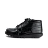 Adult Womens Kick Hi Leather Alternative Patent Leather Black
