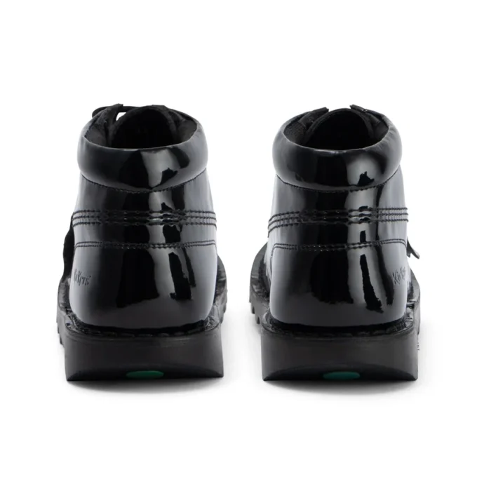 Adult Womens Kick Hi Leather Alternative Patent Leather Black
