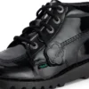 Adult Womens Kick Hi Leather Alternative Patent Leather Black